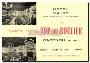 Map invoice Hotel Maury Between Narbonne and Carcassonne
