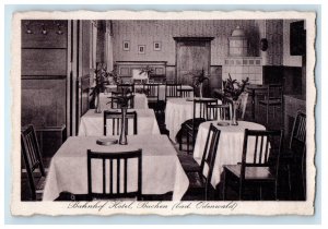 c1940s Bahnhof Hotel Buchen (Bad Odenwald) Buchen, Germany Antique Postcard