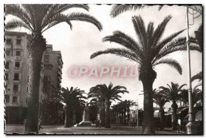 Postcard Modern Casablanca Boulevard and 4th Zouaves Monument Del Piaz