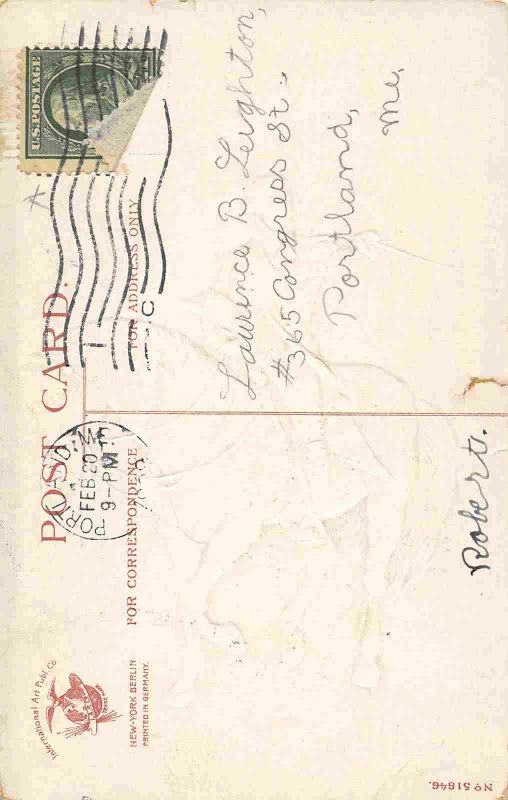 President George Washington First in War & Peace Patriotic 1909 postcard