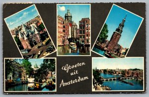 Postcard Netherlands c1963 Groeten uit Amsterdam Greetings from Amsterdam