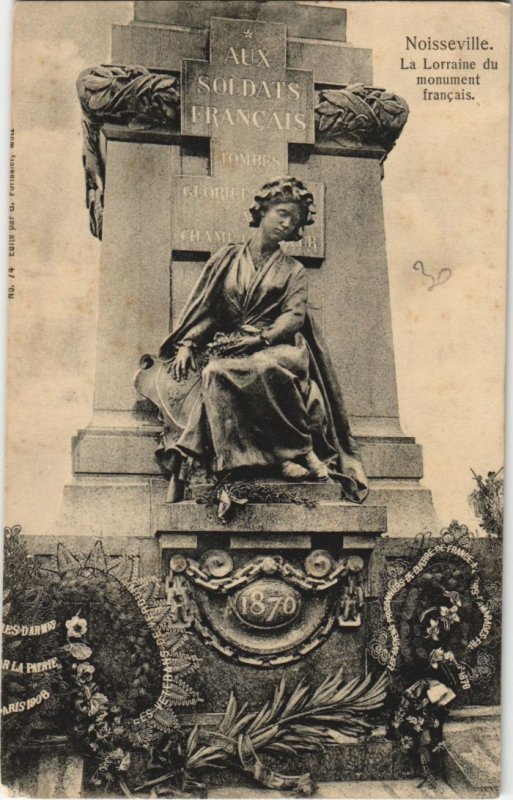 CPA NOISEVILLE Monument La Lorraine GUERRE MILITAIRE 1870 (30408)