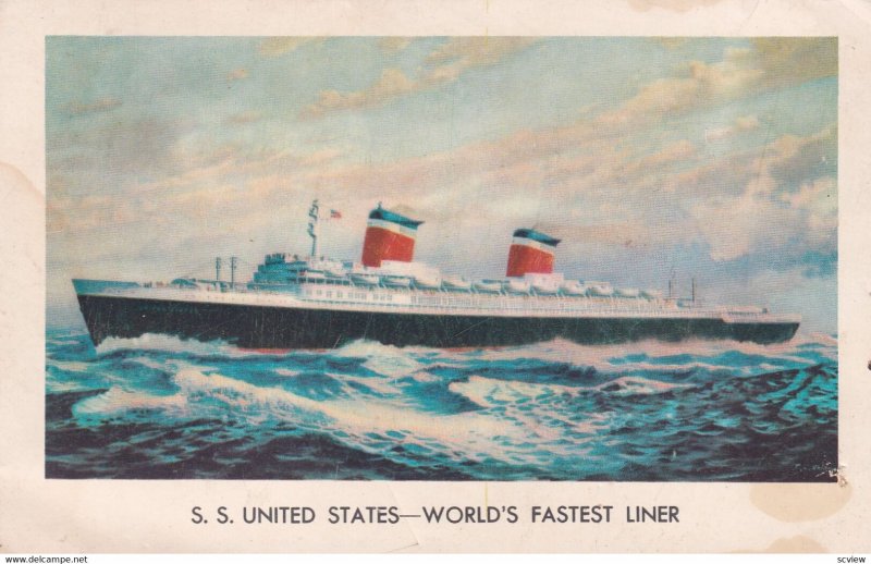 S.S. United States - World's Fastest Liner, 1950-1960s