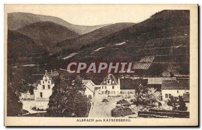 Old Postcard Alspach near Kaysersberg