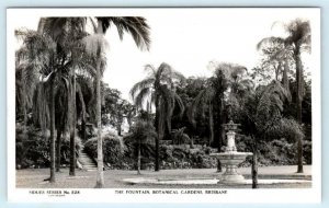 RPPC BRISBANE, Australia ~ Fountain BOTANICAL GARDENS  Sidues Series  Postcard