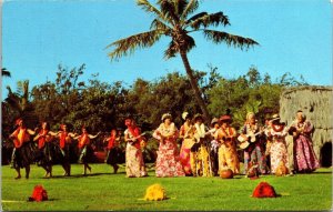 Hawaiian Entertainment Hula Dancers Kodak Hula Show Wakikik Hawaii Postcard PM 