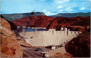 Hoover Dam Lake Mead From Nevada Side Black Canyon Postcard VTG UNP Mike Roberts 