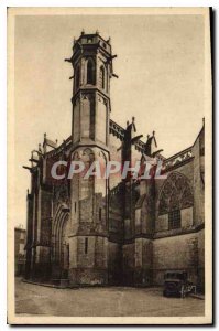Postcard Old La Douce France in Carcassonne La Cite St. Nazaire Basilica Entree