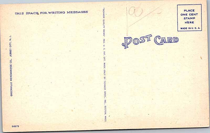 Postcard COURT HOUSE SCENE Jersey City New Jersey NJ AN1832