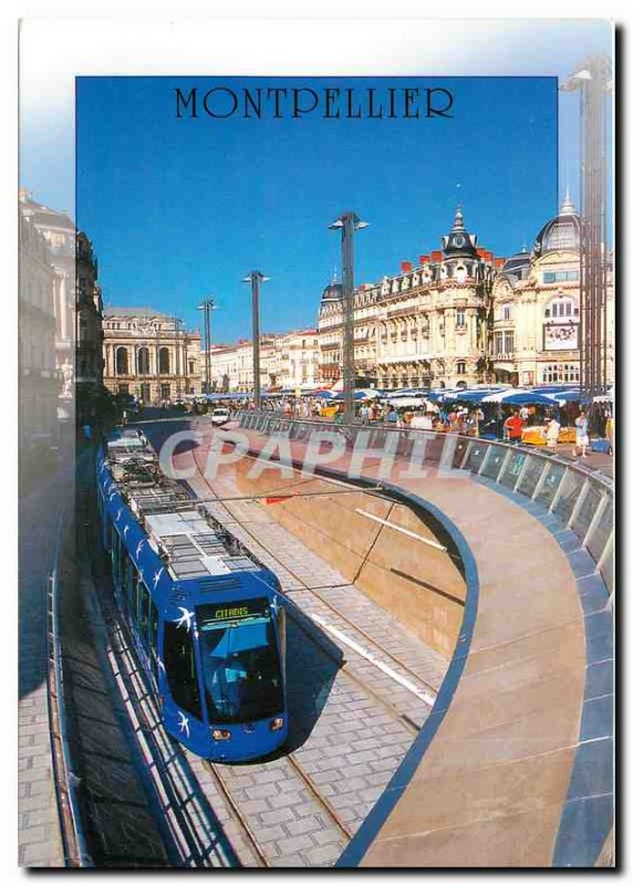 Postcard Modern Montpellier Place de la Comedie