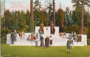 Vancouver BC Harding Memorial Stanley Park Coast Publishing Postcard H28