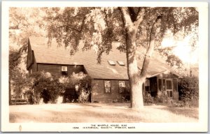 The Whipple House Historical Society Ipswich Massachusetts Real RPPC Postcard