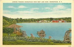 NY, Skaneateles, New York, Town lake Scene, WM, Jubb No. E-11362