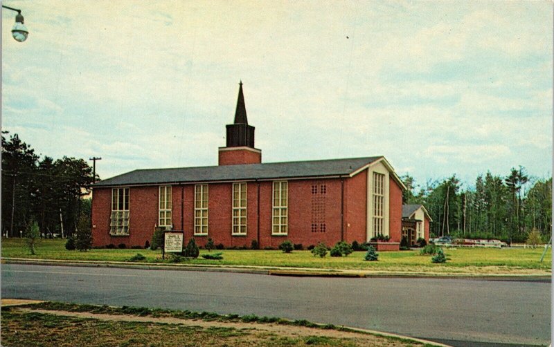 New Chapel Plattsburgh AFB New York NY Postcard VTG UNP Plastichrome Vintage  