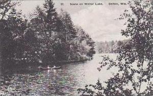 Wisconsin Delton Scene on Mirror Lake Albertype