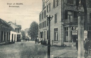Netherlands Groet uit Baarn Brinkstraat Vintage Postcard 09.00 