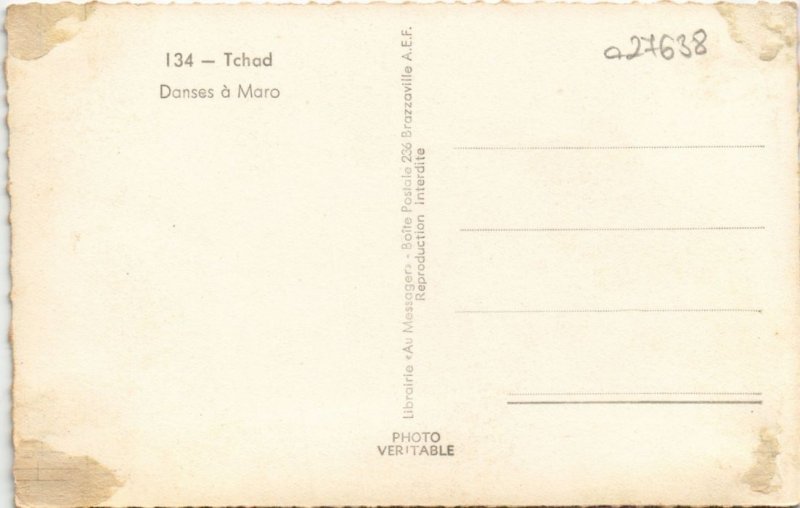 PC DANSES A MARO CHAD, TCHAD ETHNIC TYPES (a27638)