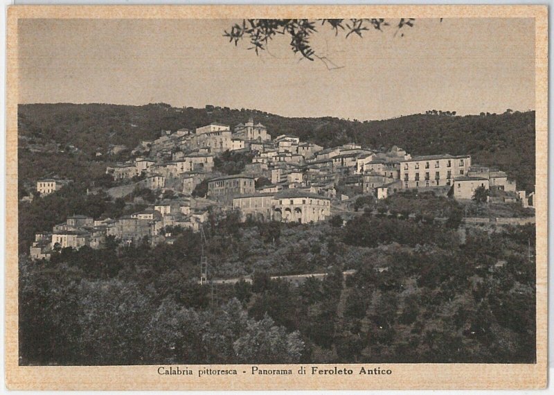 44371 vintage postcard - CATANZARO province - ancient ferolet 1942-