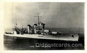 Military Ship Unused very tip on left top corner is missing, light corner and...