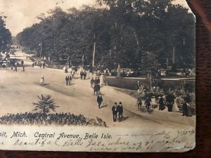 1906 Central Avenue Belle Isle Detroit Michigan View Postcard