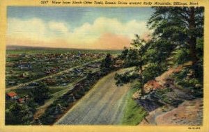 View from Black Otter Trail in Billings, Montana