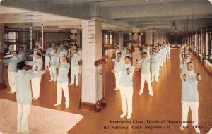 Dayton Ohio National Cash Register Factory Exercise Class Postcard AA52366