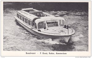 Ferry, Rondvaart, P. Kooij, Rokin, AMSTERDAM (North Holland), Netherlands, 19...