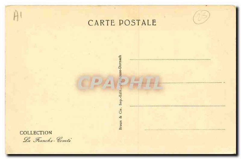 Old Postcard Franche Comte Scenic Way Foret