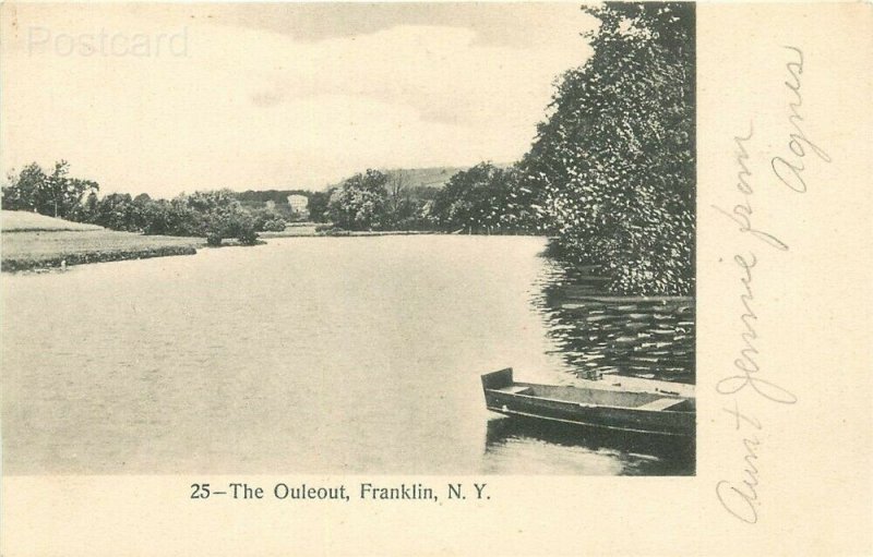 NY, Franklin, New York, The Ouleout, C.E. Barker No. 5777