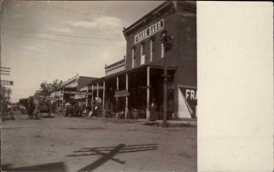 Maryville? MO Missouri Street Scene Storefronts c1910 Real Photo Postcard