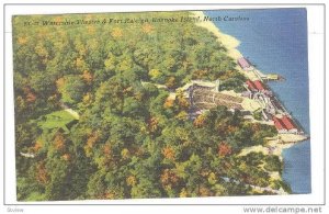 Air view of Waterside Theatre & Fort Raleigh, Roanoke Island,North Carolina, ...