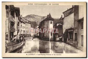 Old Postcard Annecy Old Prisons and Channels