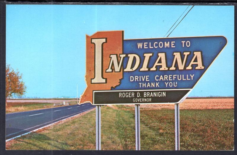 Indiana State Line Marker