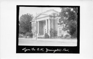 H86/ Yerington Nevada RPPC Postcard c1950s Court House Building 191