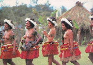 Trobriand Island Girls New Guinea Risque Postcard
