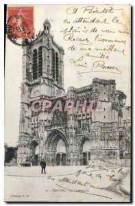 Postcard Old Troyes La Cathedrale