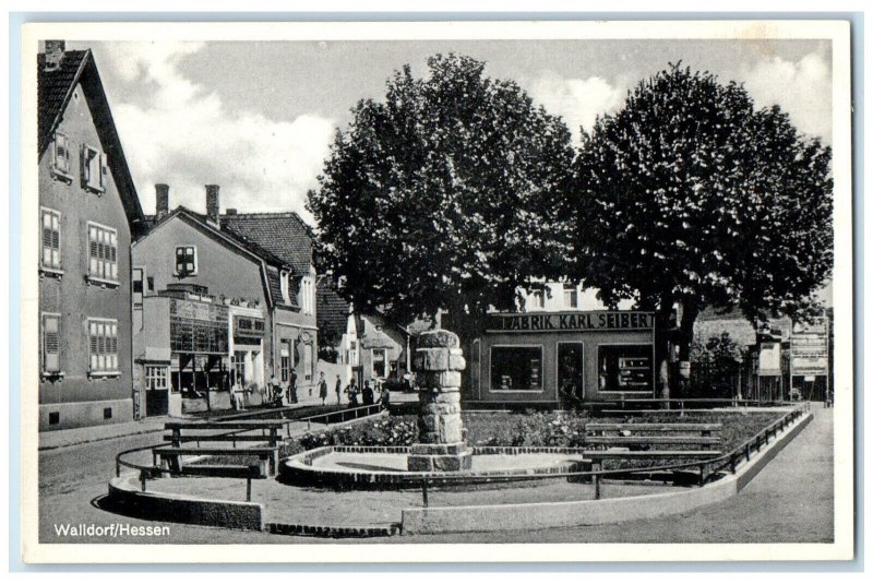 c1920's Walldorf/Hessen Park Monument Mörfelden-Walldorf Hesse Germany Postcard