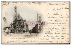 Postcard Old Saint Etienne Du Mont Paris