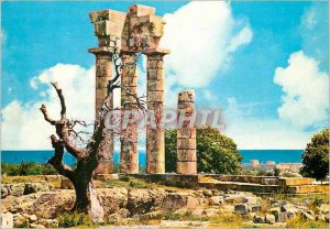 Modern Postcard Rhodes Temple of Apollo