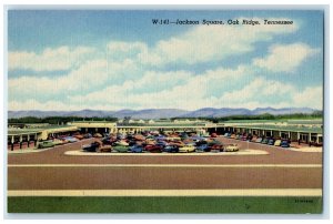 c1940's Jackson Square Classic Cars Park View  Oak Ridge Tennessee TN Postcard