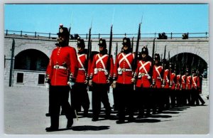 Drill Squad, Fort Henry Guard, Kingston, Ontario, Vintage Chrome Postcard #2