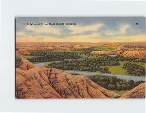 Postcard Little Missouri River North Dakota Badlands North Dakota USA