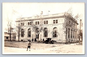 J89/ Miles City Montana RPPC Postcard c1920s Federal Building  319