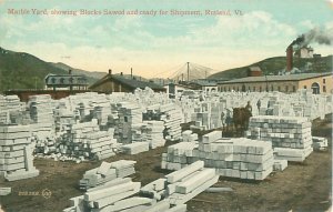 Rutland, Vermont Marble Yard 1909 Postcard