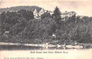 Bluff House from River Milford, Pennsylvania PA  