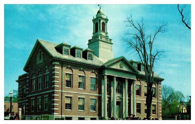 Postcard COURT HOUSE SCENE Newport Rhode Island RI AS1823