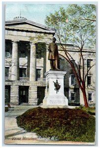 1909 Vance Monument Raleigh North Carolina NC Posted Antique Postcard