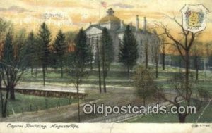 Augusta, Maine, ME State Capital USA 1908 internal creases postal used 1908