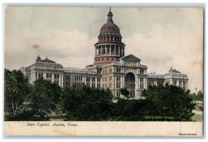 1905 State Capitol Exterior View Building Austin Texas Vintage Antique Postcard