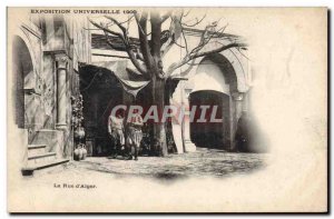 Old Postcard 1900 Paris Universal Exhibition of Street & # 39Alger